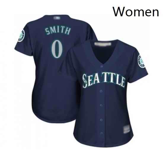 Womens Seattle Mariners 0 Mallex Smith Replica Navy Blue Alternate 2 Cool Base Baseball Jersey
